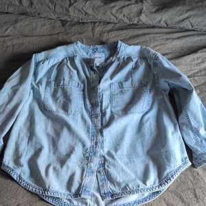 Aerie Denim Button Down Shirt